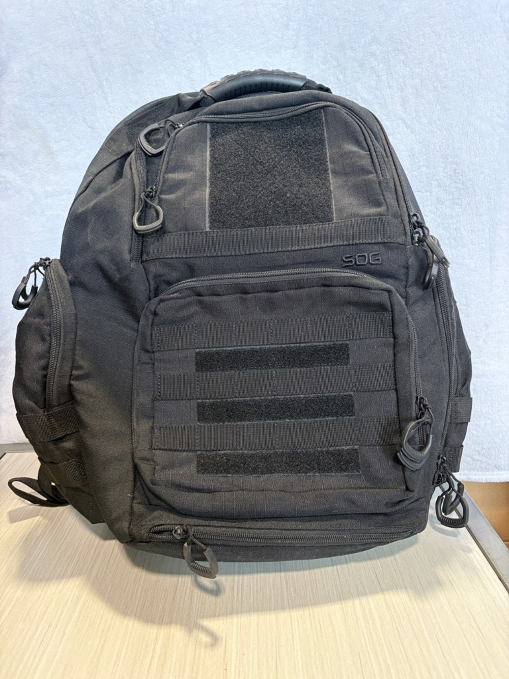 SO Black Tactical Backpack with MOLLE Panels